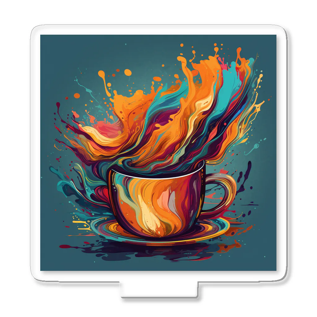 CoffeePixelのPixelBrew Cup（ピクセルブリューカップ） - クリエイティブな一杯で毎日を彩ろう アクリルスタンド