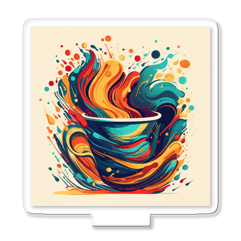 CoffeePixelのPixelBrew Cup D アクリルスタンド