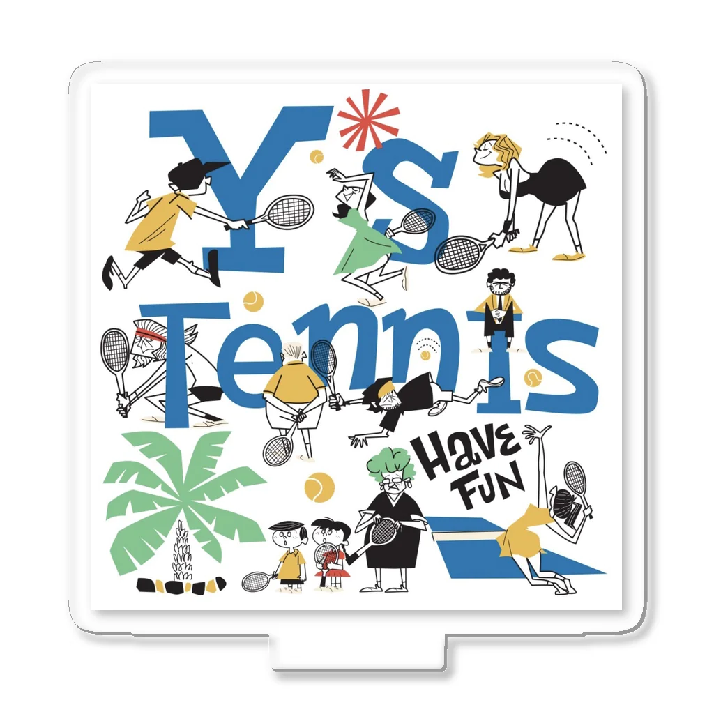 Y's TennisのY's Tennisシャッター柄 アクリルスタンド