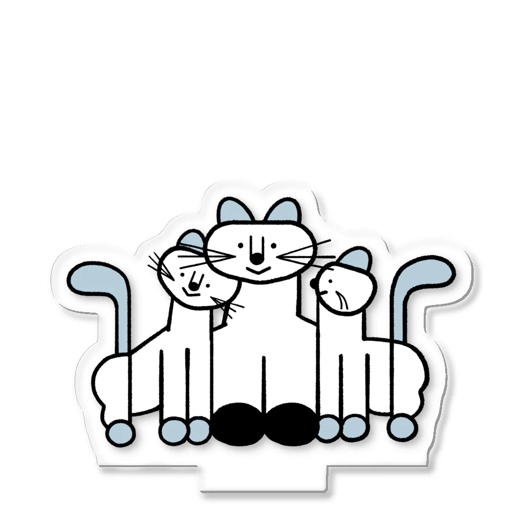 nuru  SHOP  のねこのおやこ スリスリ Acrylic Stand