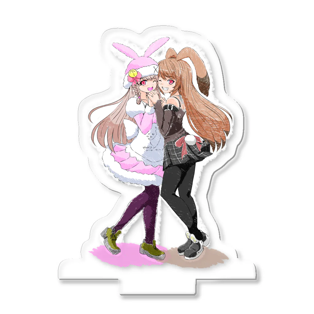 ｃｏｒｏｍｏ@ポケ活他色々のトゥーンベリーズ「ウイッシュピース」と「アイドリングベリー」ヒトバージョン Acrylic Stand