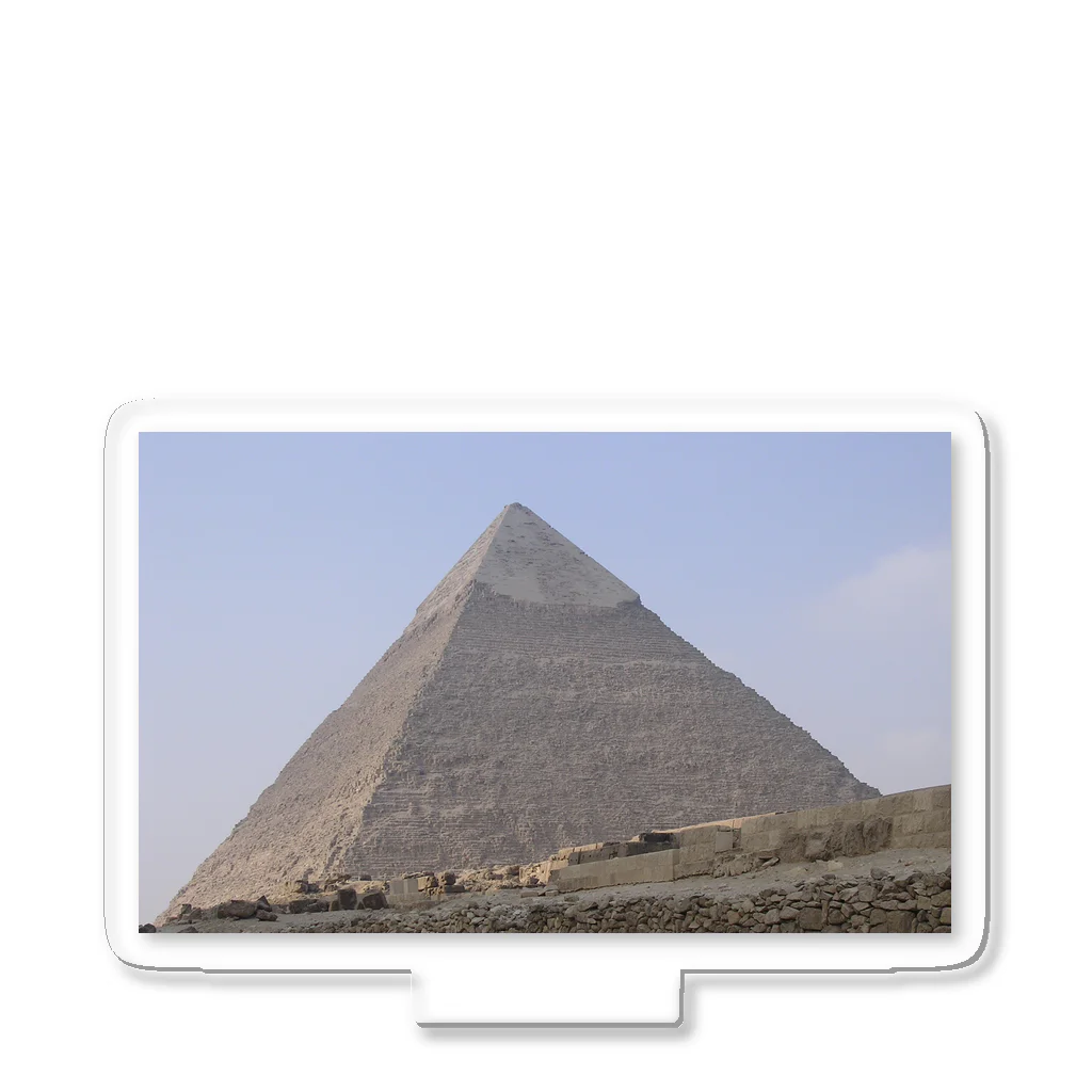 エジプトの写真入り&オリジナルアートグッズのカフラー王のピラミッド Acrylic Stand
