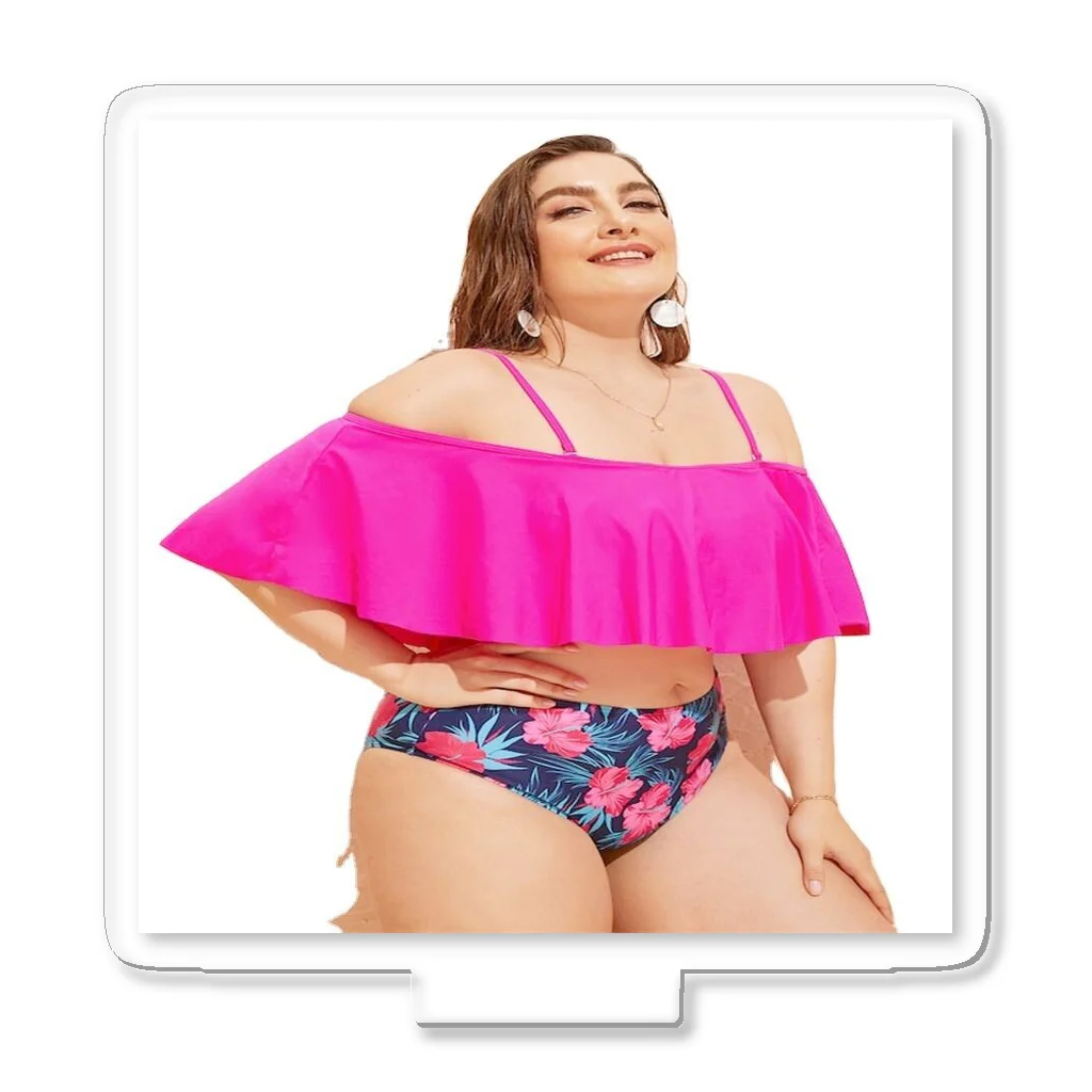 japanshopeesのBinary shopping    Plus Size Swimwear Women High Waist Swimsuit Triumph lingerie Acrylic Stand