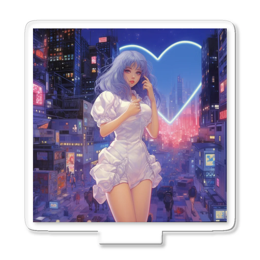 NEON CITYのネオンシティ シリーズ　ラブ　Radiant Love アクリルスタンド