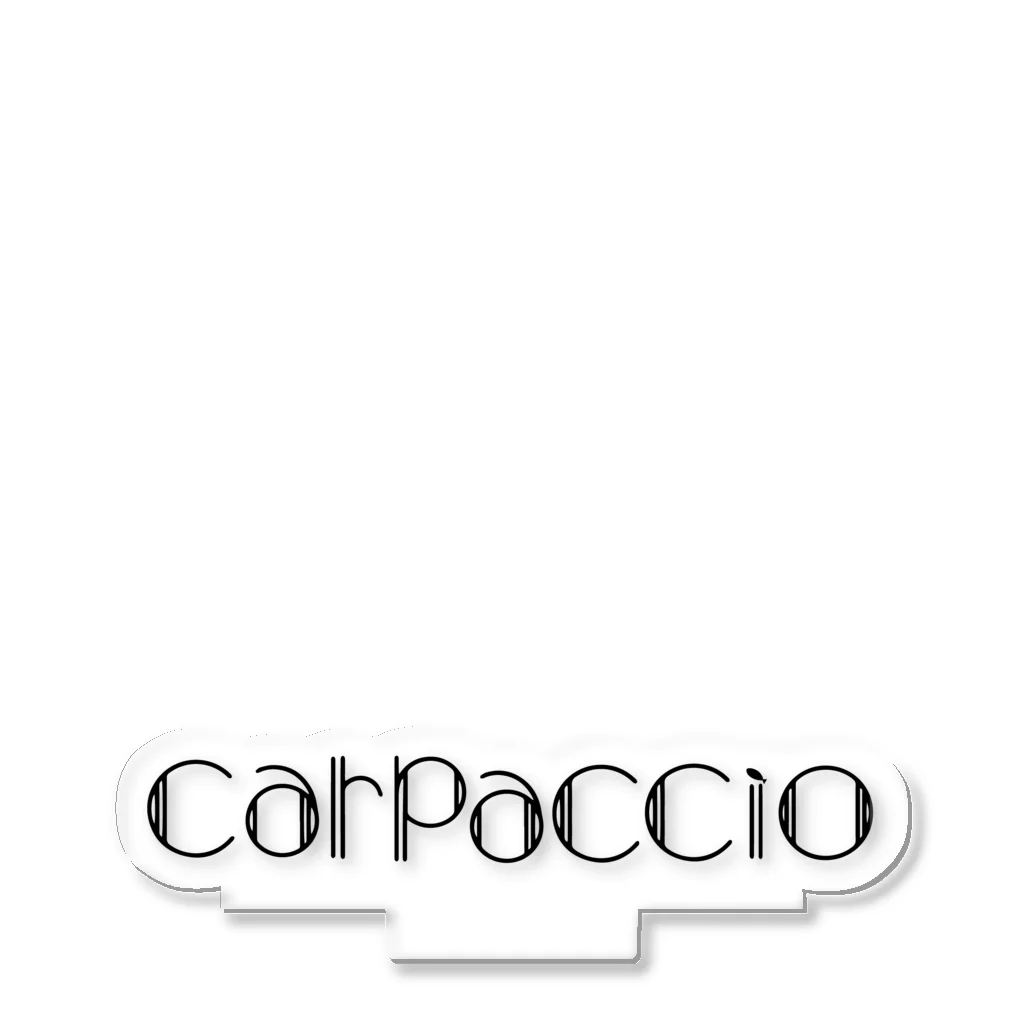 carpaccioのcarpaccioのロゴ アクリルスタンド