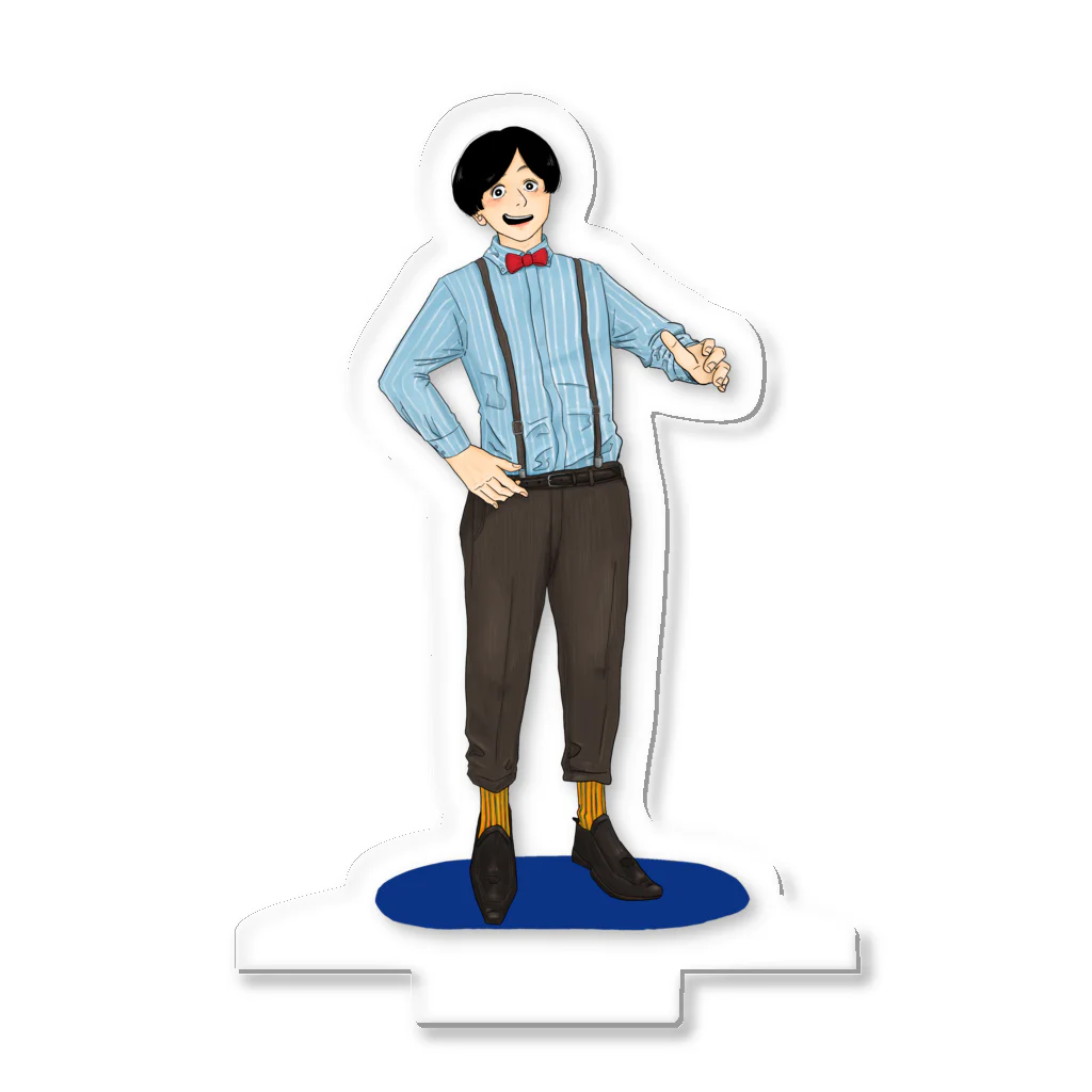 おもち食べ放題○2023年8月公演の桃木和人　赤を張って、ブルー Acrylic Stand