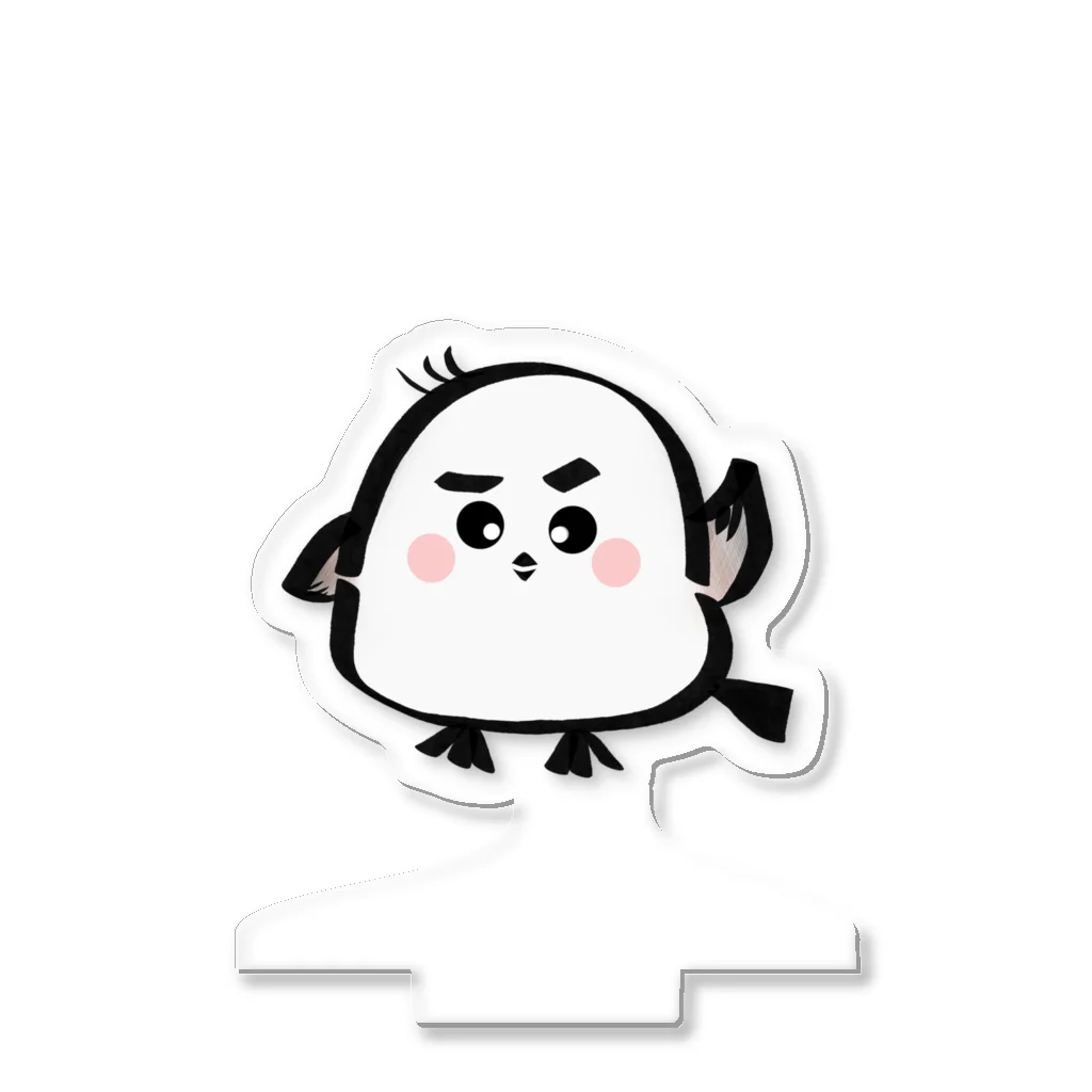 moonriver2020の手をあげるシマエナガくん Acrylic Stand