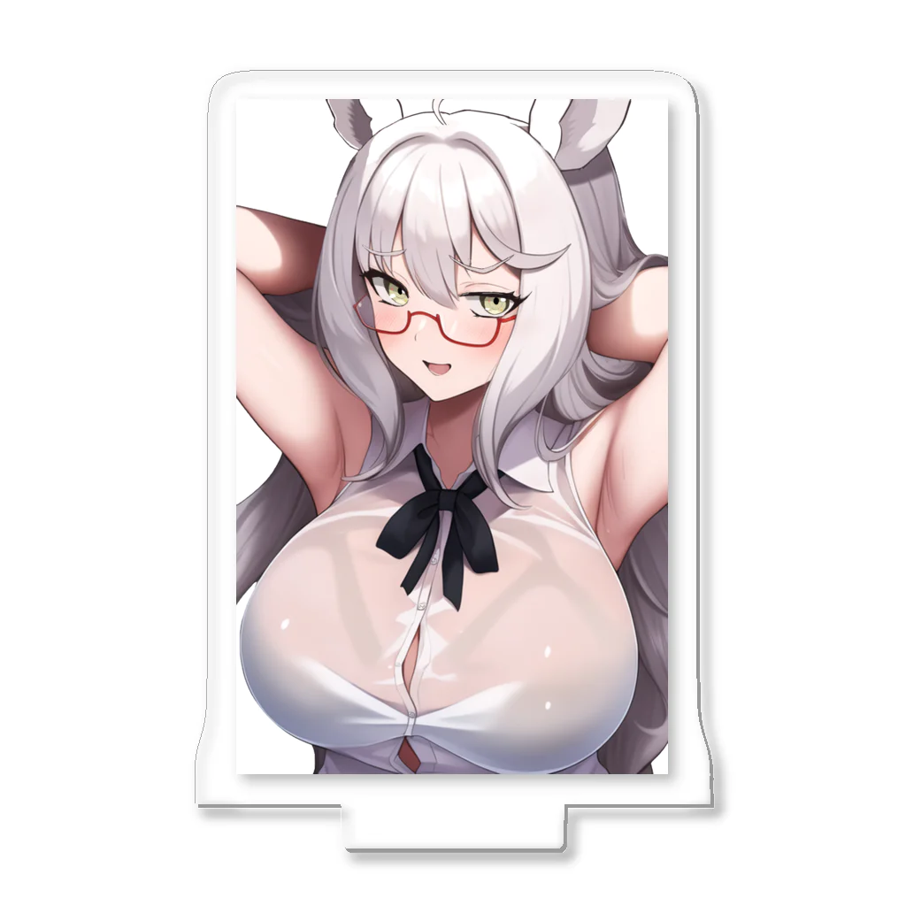 amamoemomoの白シャツあねき Acrylic Stand