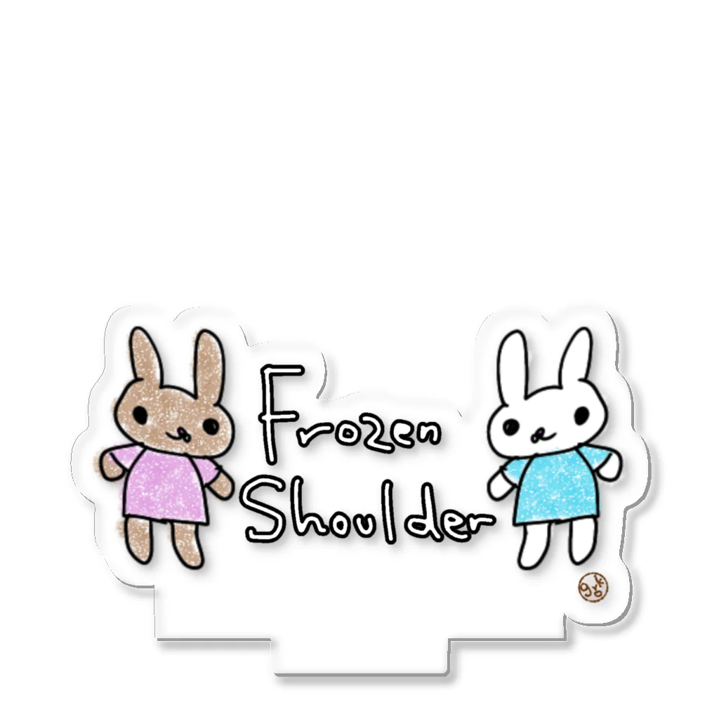 grk0 🌟ウサギのチャとシロ〜時々カッパのFrozen Shoulder Acrylic Stand