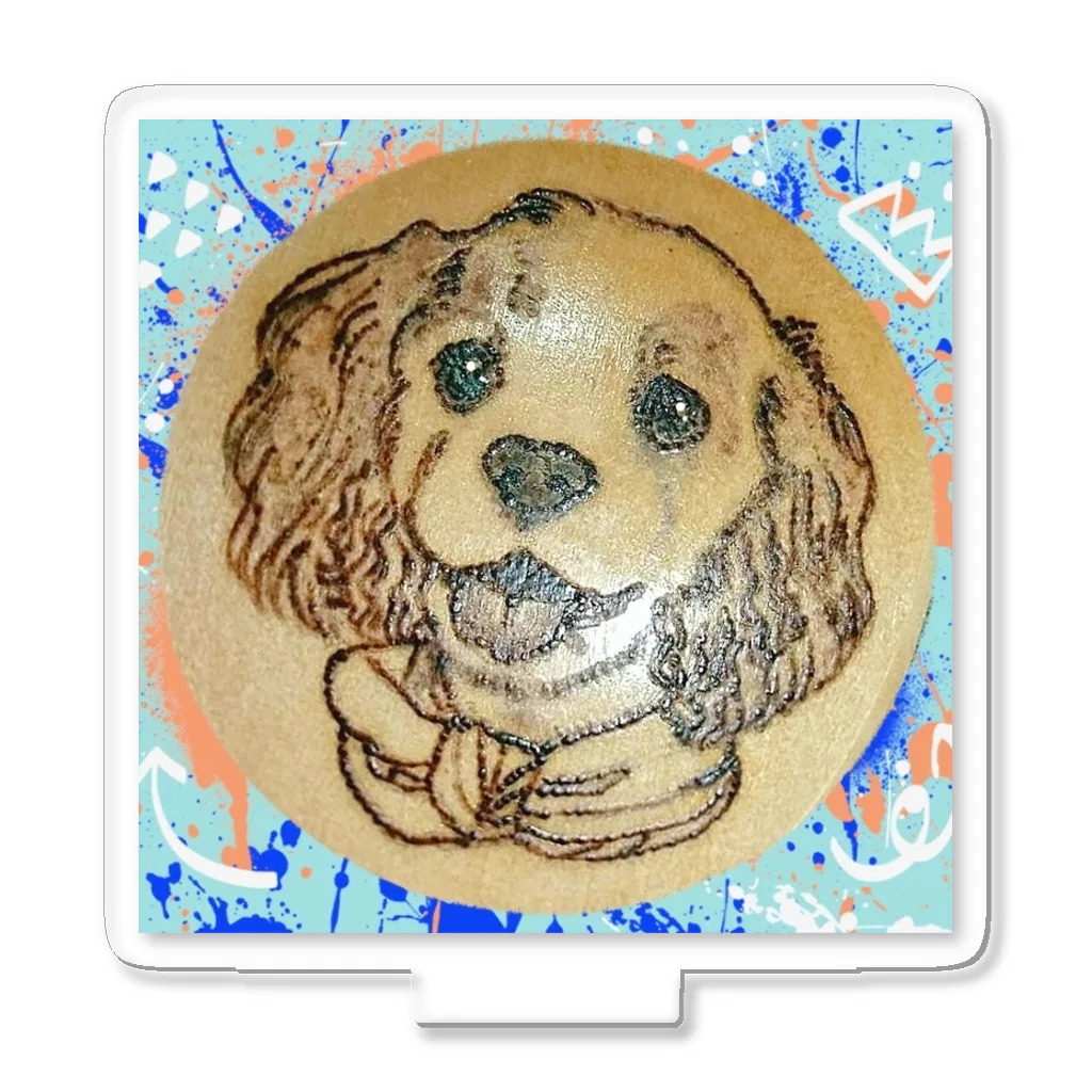 YURITAROORIGINLのAmerican Cocker Spaniel,わるそう坊主のコッカースパニエル Acrylic Stand