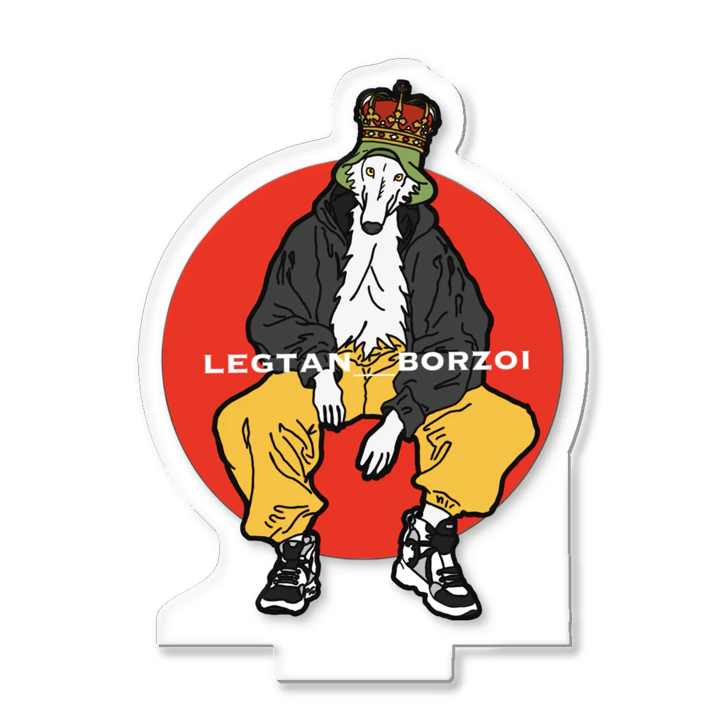 legtan_borzoiのストリートボルゾイ Acrylic Stand