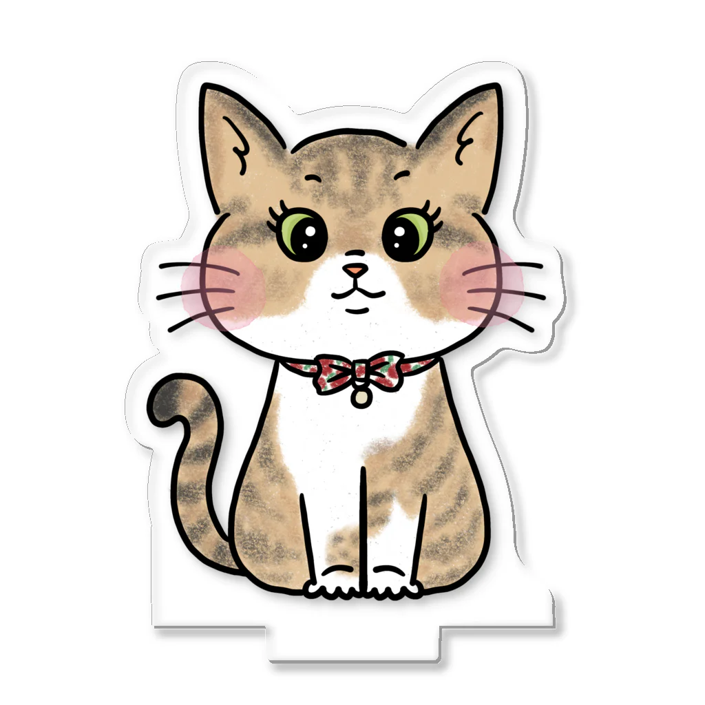 猫好きkikoriのおえかきグッズの【HADUKI】OSUWARI friends アクリルスタンド