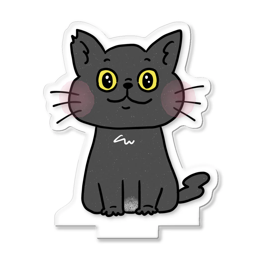 猫好きkikoriのおえかきグッズの【CHIBI】OSUWARI friends アクリルスタンド