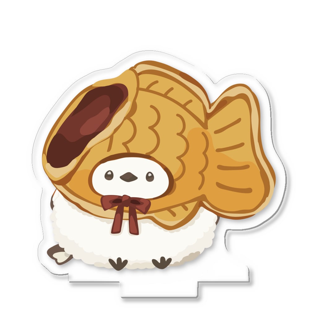 リズのたい焼きシマエナガ[一口] Acrylic Stand