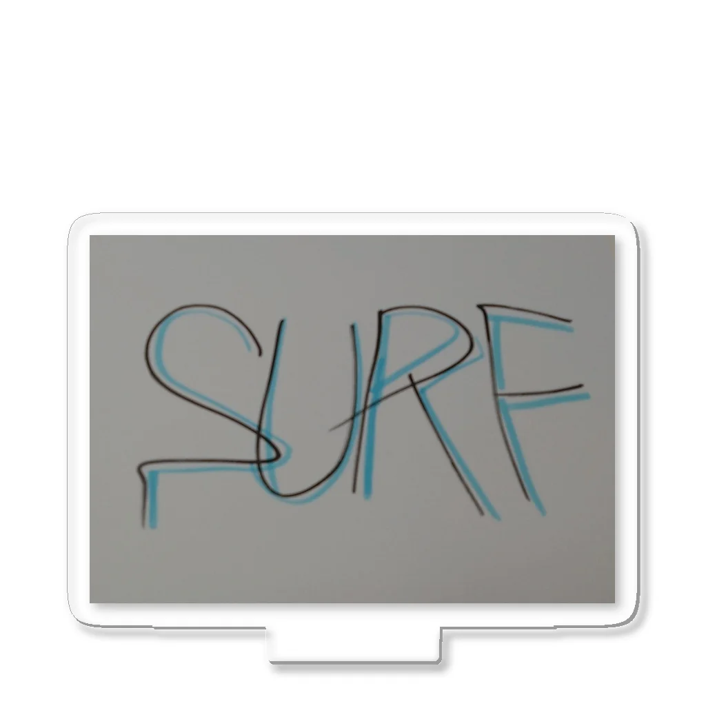 SURF810のSURF 文字(青影) Acrylic Stand