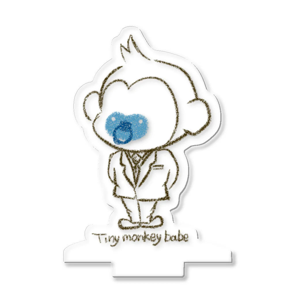 Tiny monkey babeのTiny monkey babe スーツ Acrylic Stand