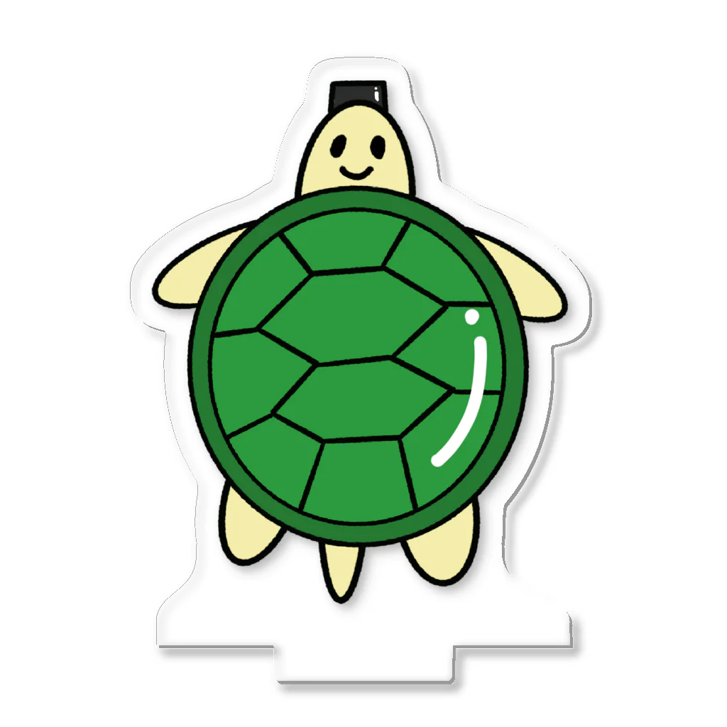 水平線クラークのアートラボの【Turtle Shoot】カメさん Acrylic Stand