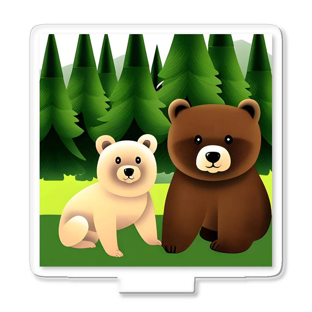 ZUKASAMAの森の熊さん アクリルスタンド