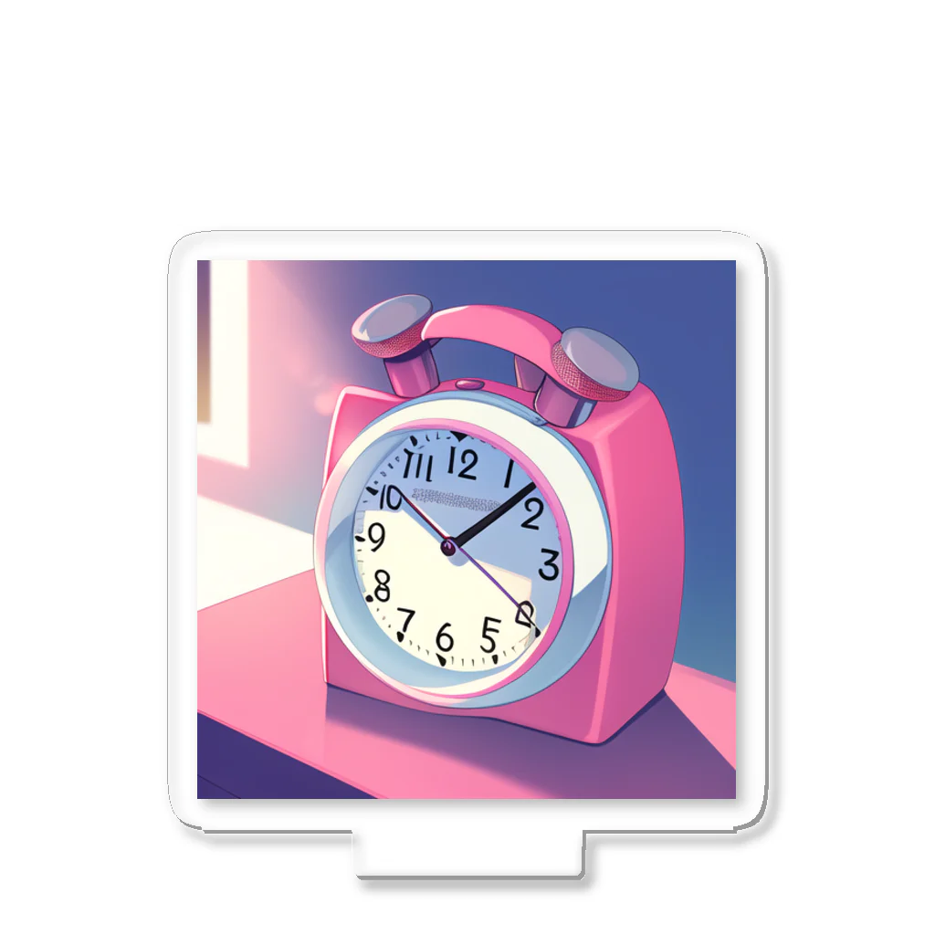 こてつくんAIのピンク置き時計 Acrylic Stand