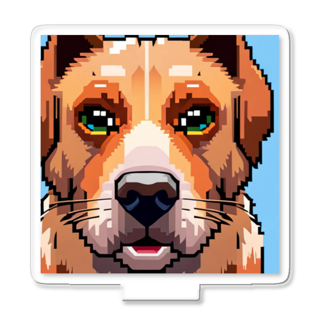 getprizeのドット絵の犬 Acrylic Stand