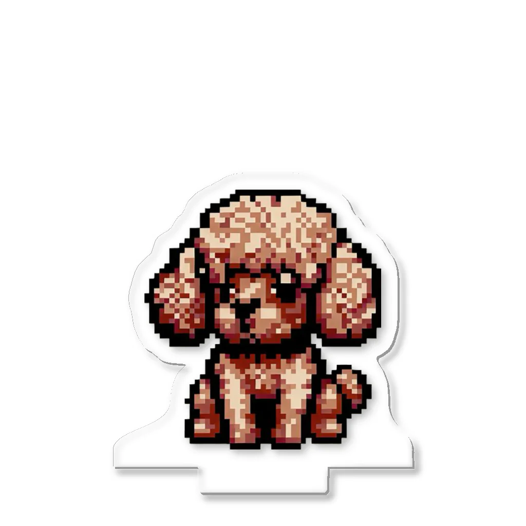 MaKenEekaRaのドット絵トイプードル アクリルスタンド