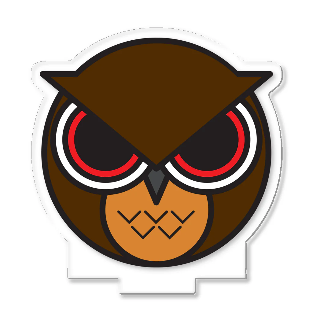 OWL COMPANYのまんまるミミズク アクリルスタンド