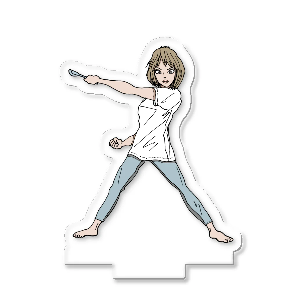 さなえ食堂の高尾ジェーンさなえ　ゴーゴーサナエショクドー Acrylic Stand