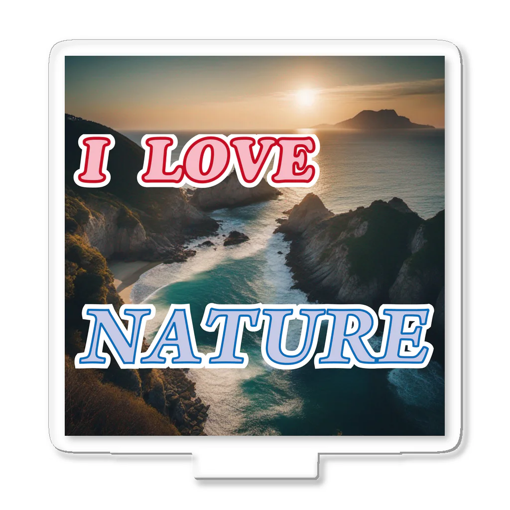 wataru-ingのI LOVE NATURE Acrylic Stand