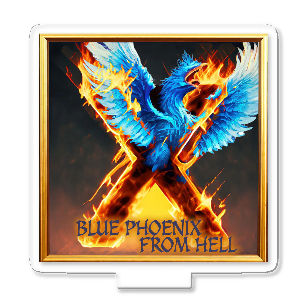 enjoy cycling serviceのBLUE PHOENIX FROM HELL Acrylic Stand