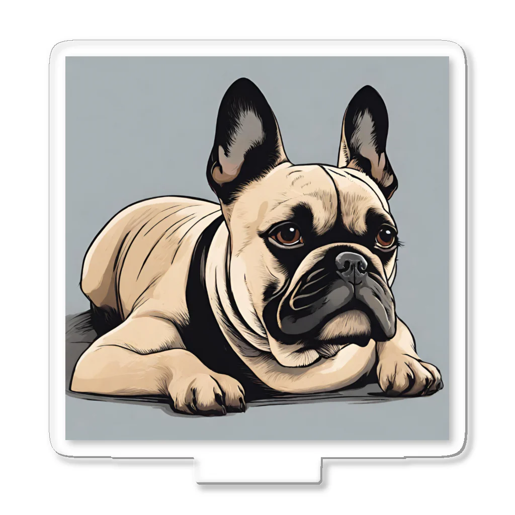 smile_happyのfrench bulldog Acrylic Stand