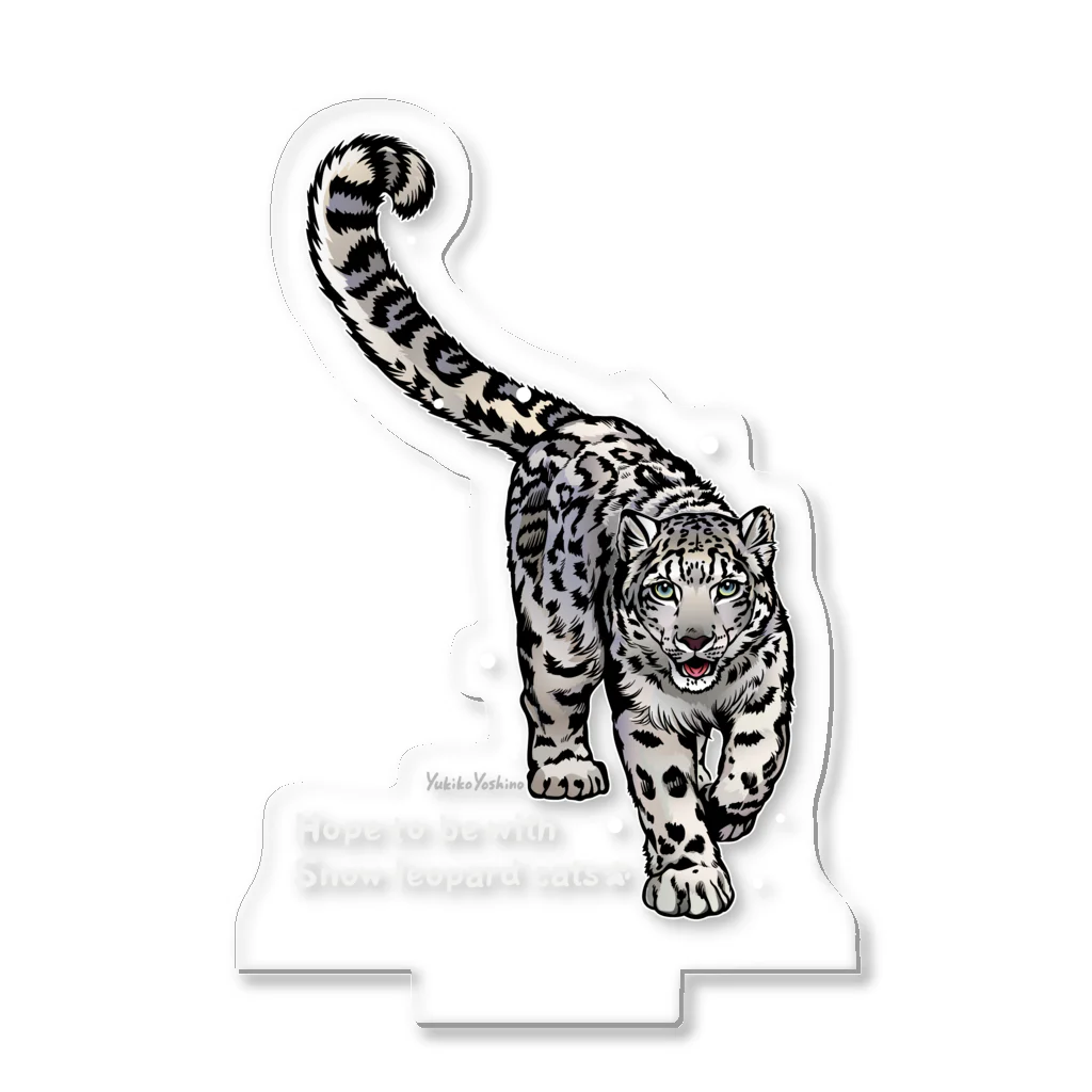 MUSEUM LAB SHOP MITのアクスタ＊ユキヒョウ２　 Snow leopard   アクリルスタンド