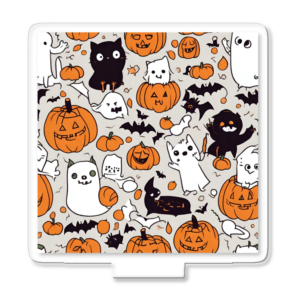 猫猫猫のハロウィン　猫　かぼちゃ Acrylic Stand