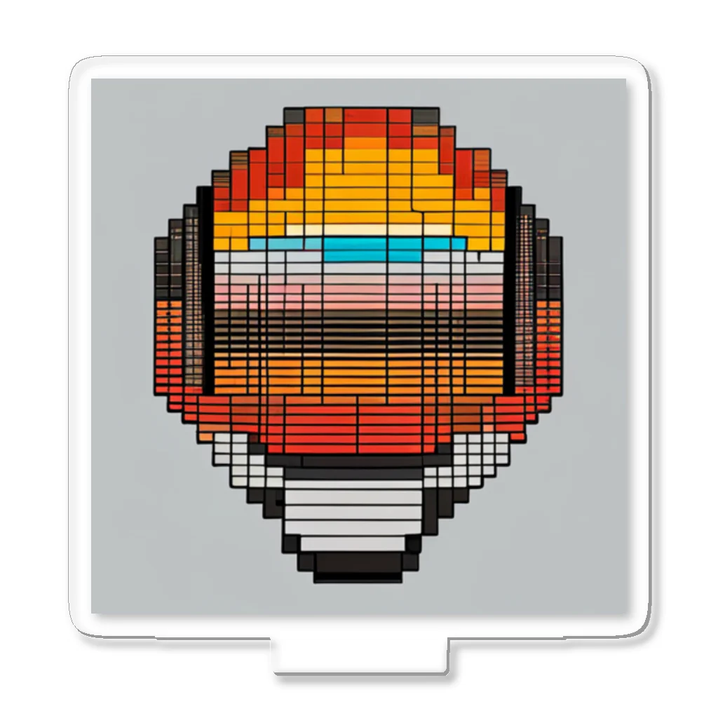 nomad4491のドット絵の法螺貝 アクリルスタンド