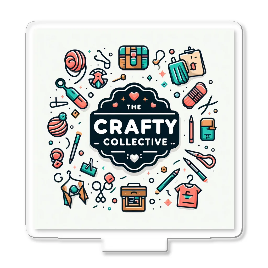 The Crafty CollectiveのThe Crafty Collective のロゴマーク Acrylic Stand