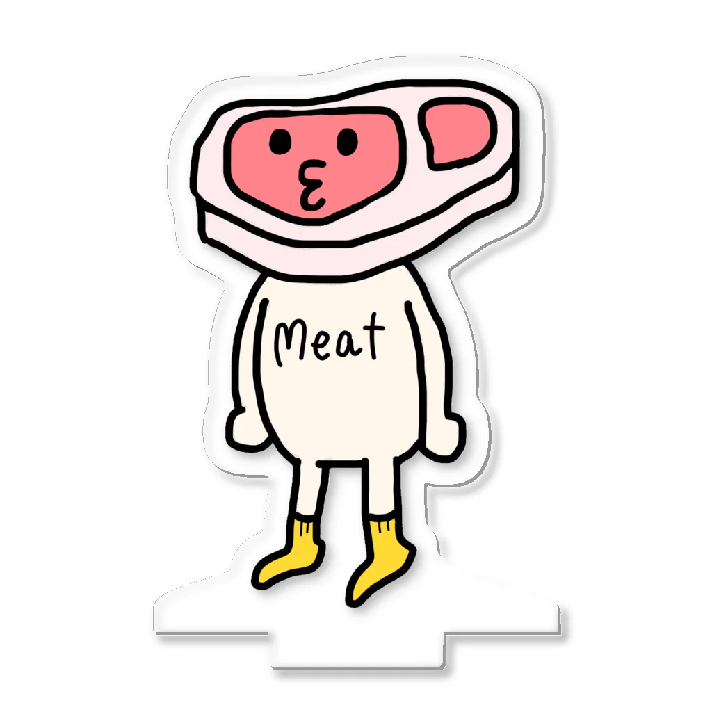 鹿骨-SHIKACOTTSU-のMeatくん。 アクリルスタンド