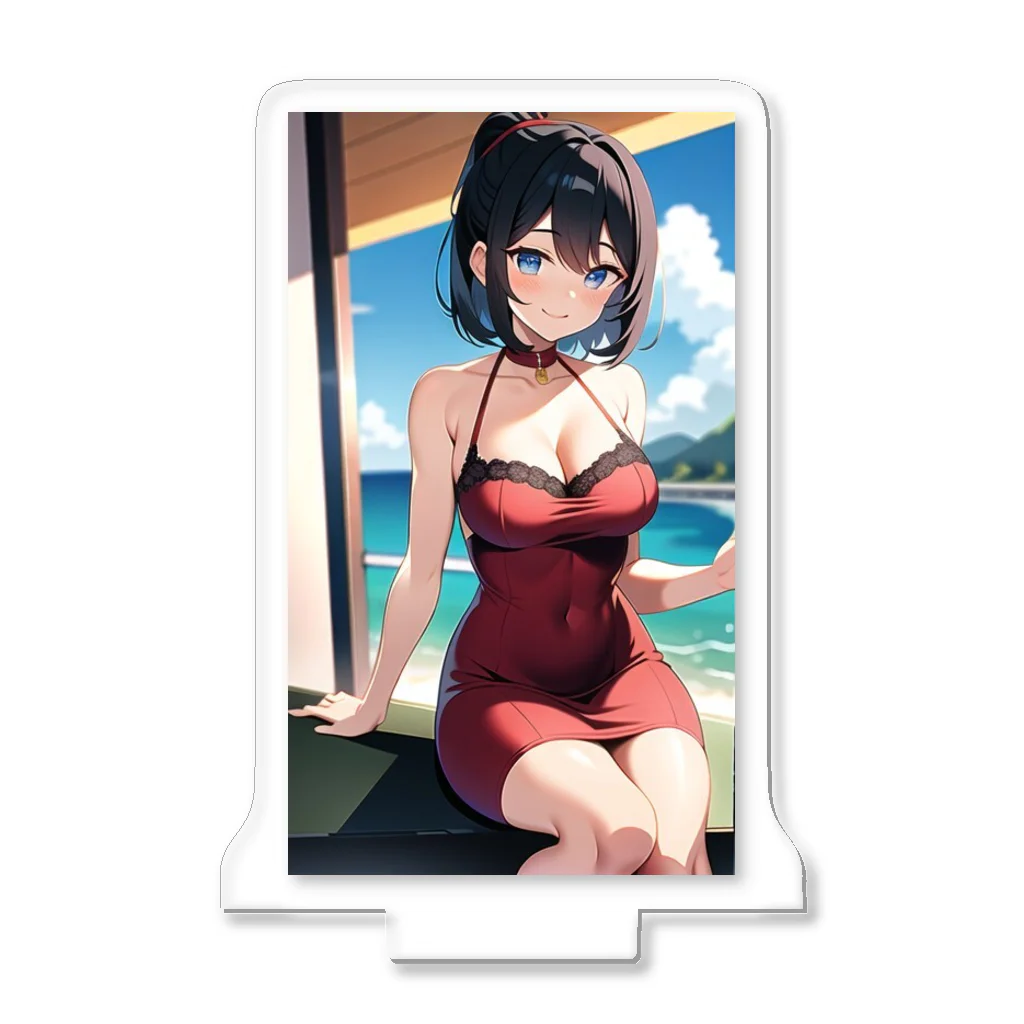 Makoto_Kawano Designのちょっぴりセクシーな女の子 Acrylic Stand