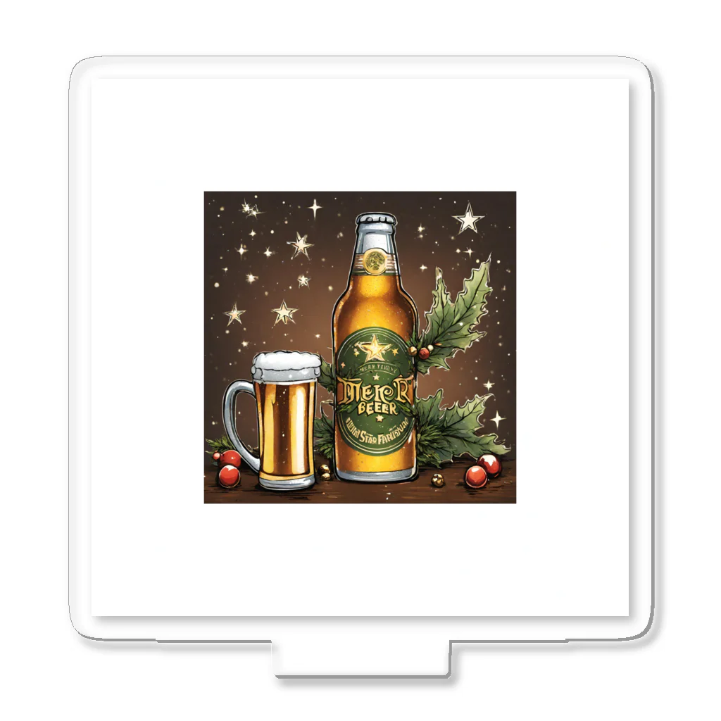 oimonのクリスマスにビールを アクリルスタンド