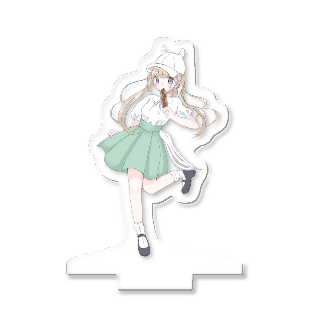 咲耶の白毛うまみみ帽子の女の子 Acrylic Stand