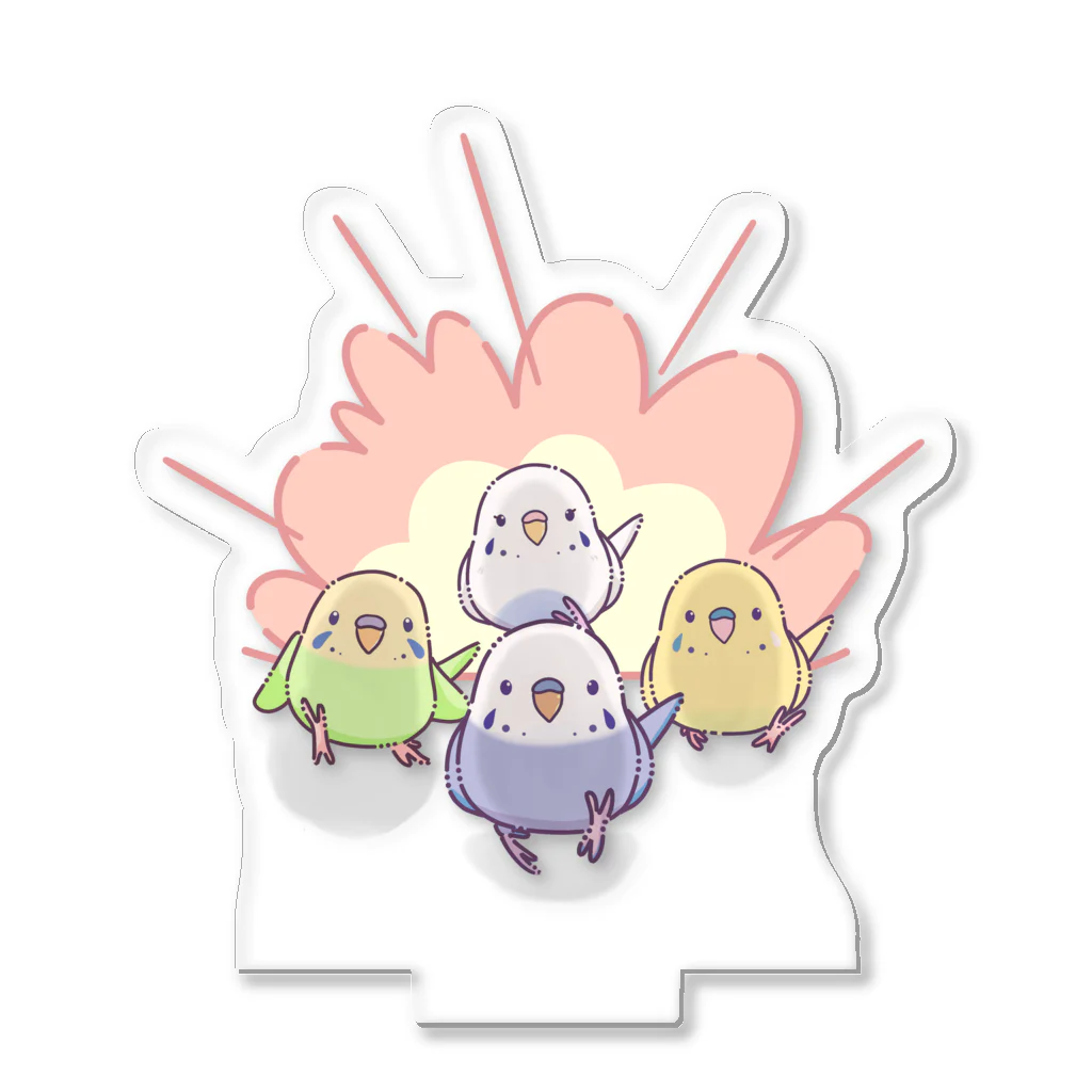 ぽっぽこ本舗のインコ戦隊 Acrylic Stand