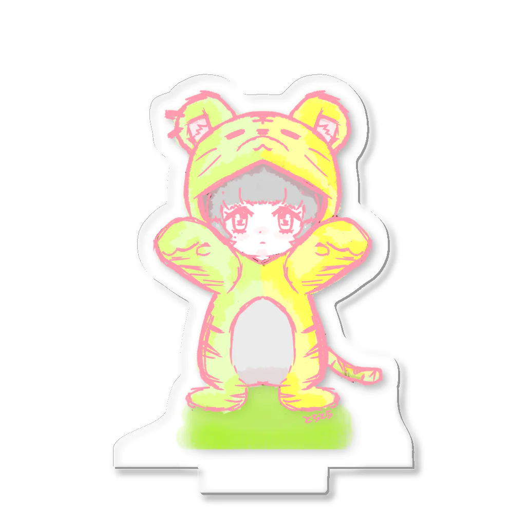 とらとら動物園お土産売り場の着ぐるみとらとらアクスタ Acrylic Stand