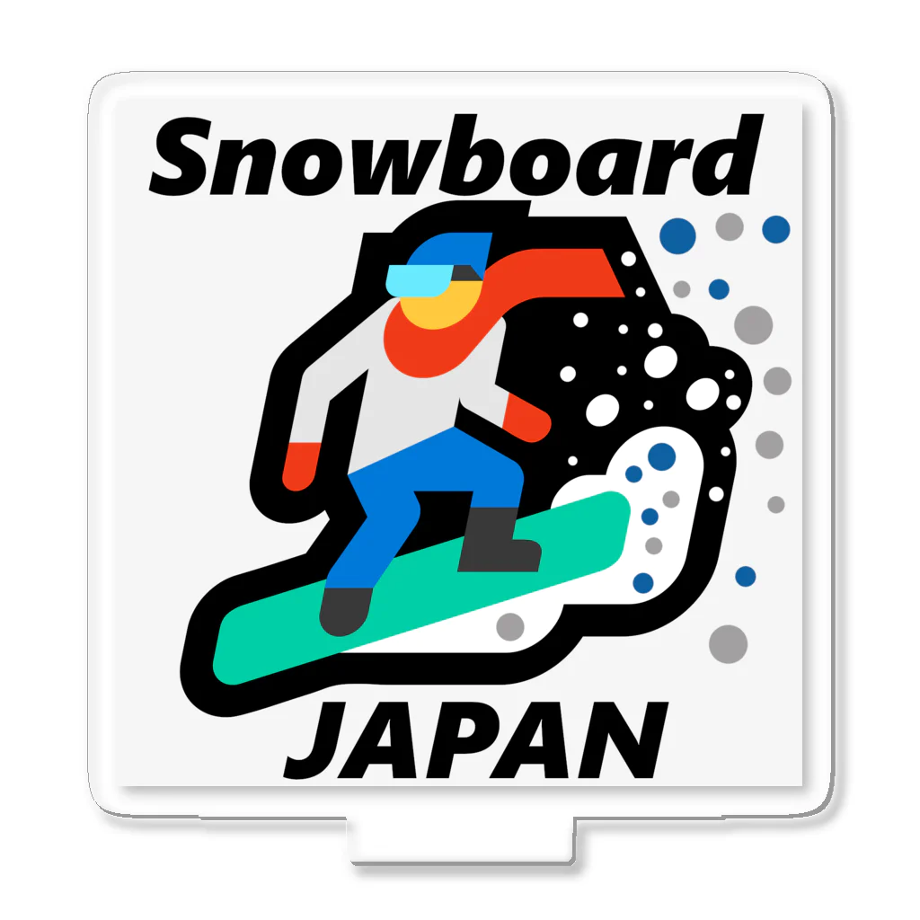 G-HERRINGのスノーボード（ snowboard ）素晴らしいボードライフをお祈りいたします。ご安全に！ アクリルスタンド