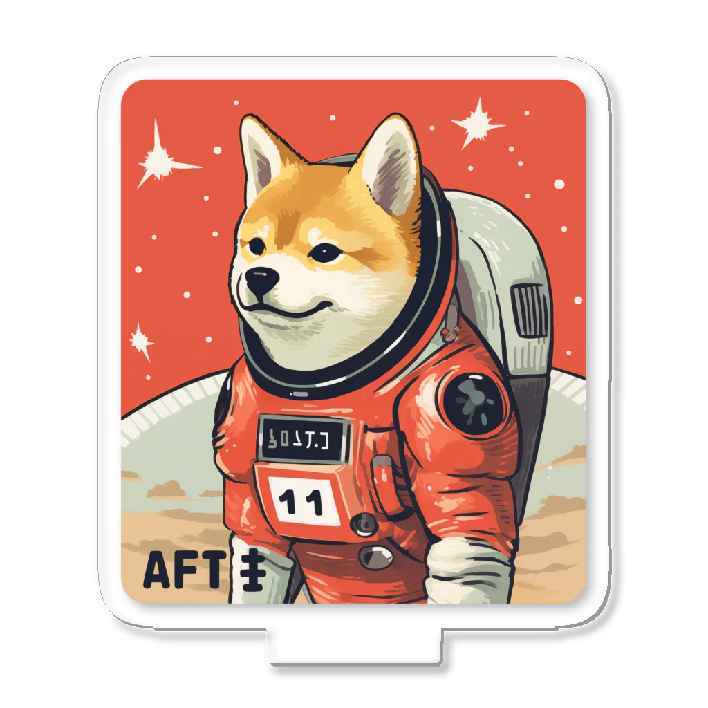 スペースドッグ・ラボのスペース柴犬探検隊 Acrylic Stand