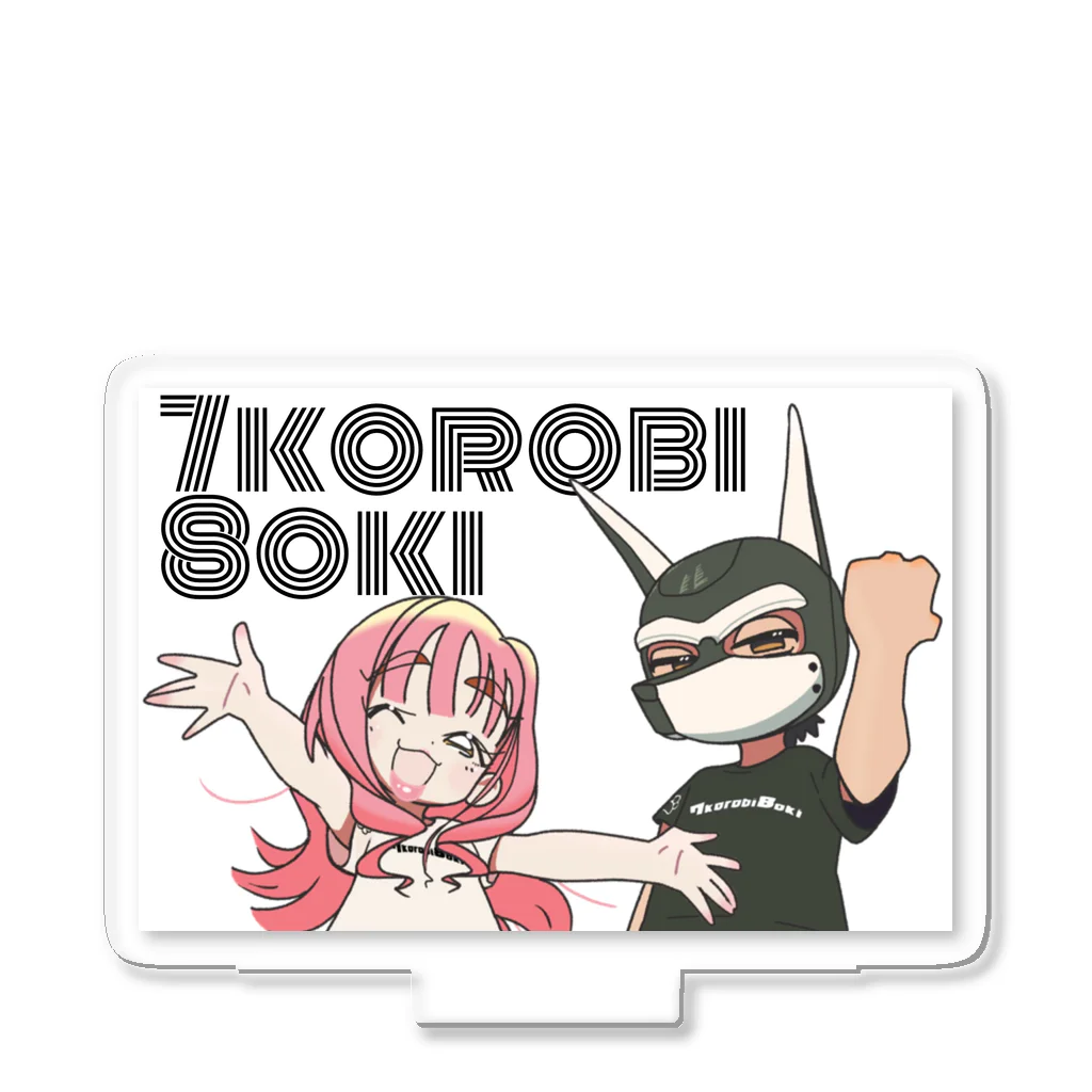 78shopの〈7korobi8oki〉ホワイト Acrylic Stand