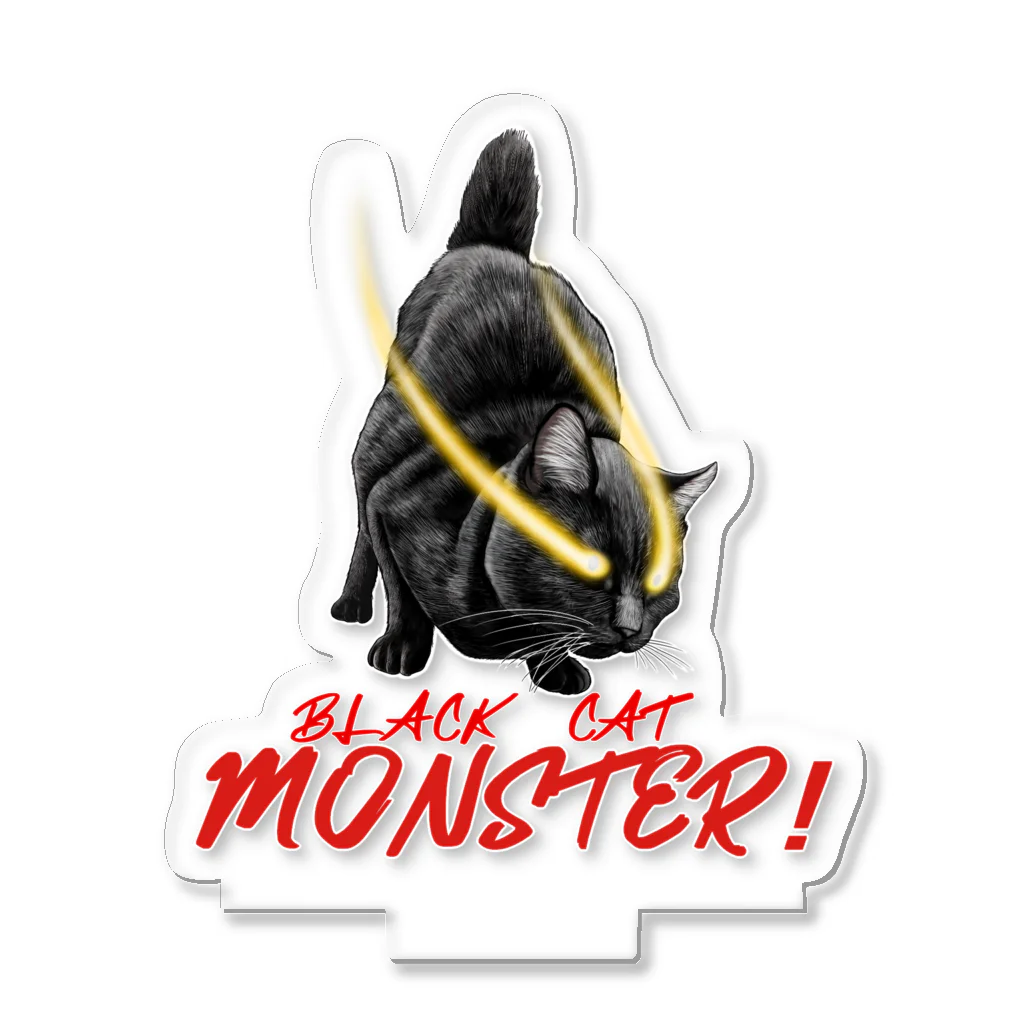 もっち（mocchi）の黒猫モンスター Acrylic Stand