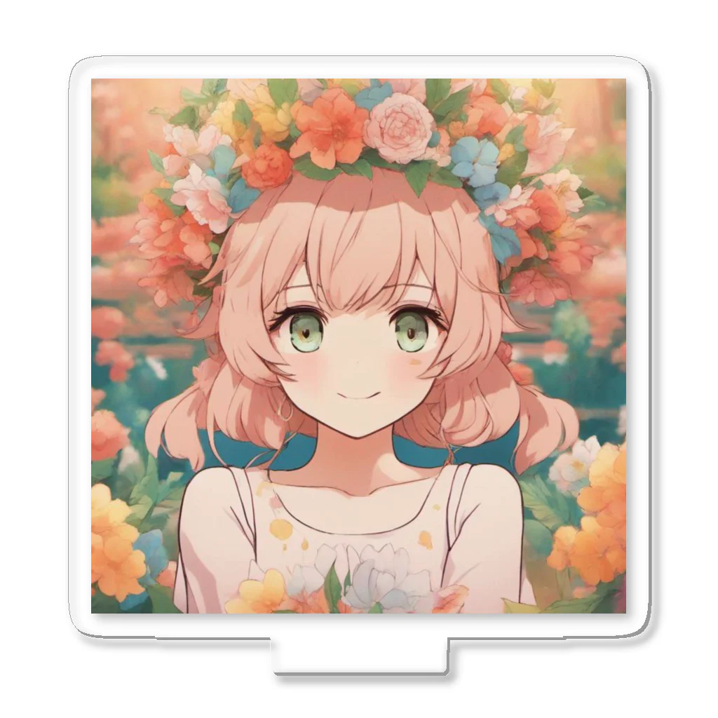 G7のショップの 花咲く彼方の美少女のアートコレクションBeauty Amidst Blossoms - Girl's Art Collection Acrylic Stand