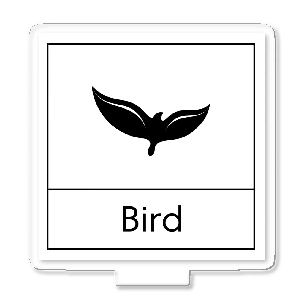 ミニマルくんの四角におさまるBird アクリルスタンド