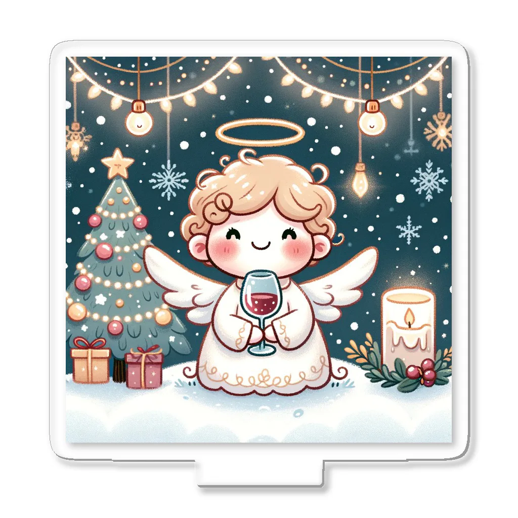 たまき工房の呑(どん)天使のクリスマスデフォルメ Acrylic Stand