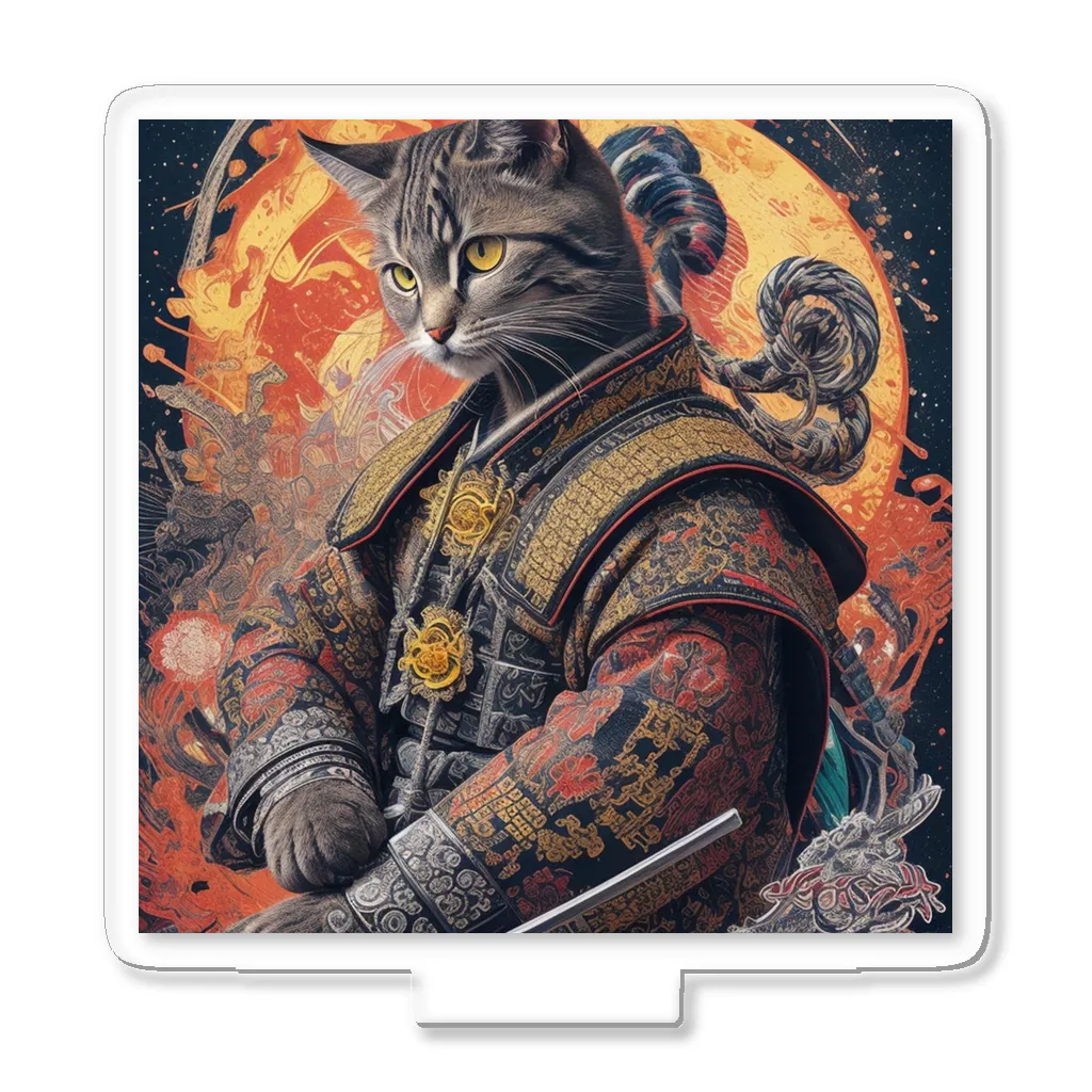 ZZRR12の「猫舞う戦士の神響：武神の至高の姿」 アクリルスタンド