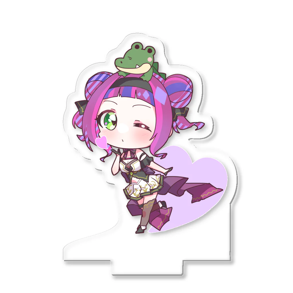 超★ポジティブVtuberパムちゃん🐊✨のパムちゃん　戦闘服ver. アクリルスタンド