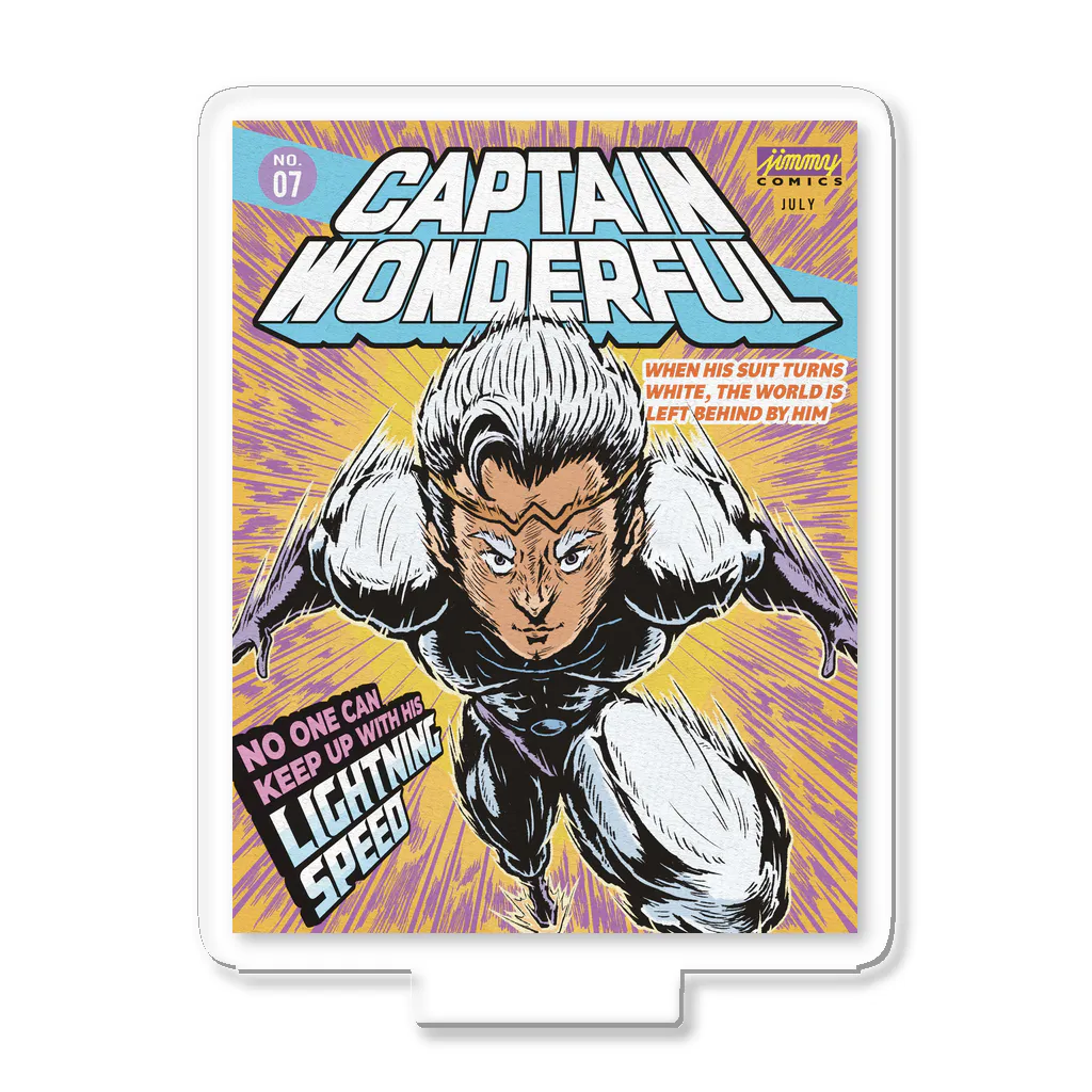 jimmy COMICSのキャプテンワンダフル comic cover LIGHTNING Acrylic Stand